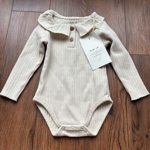 Play Up Portugal Ribbed Bodysuit Collared Romper NWT